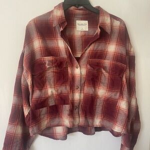Abercrombie Cropped Flannel